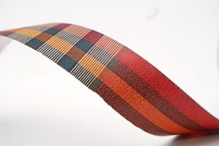 Rost, Orange, Teal und Burgunder Karobband_AI